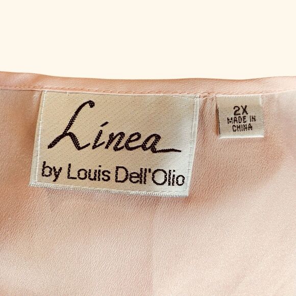 Linea by Louis Dell'Olio Pink Sleeveless Tank Top Shell Women’s Size 2X - Picture 3 of 6